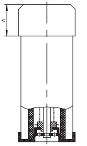 Фильтр всасывающий сетчатый  с предохранительным клапаном, исполнение 2.